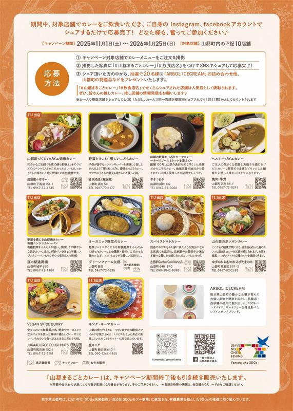 キャンペーンチラシ裏