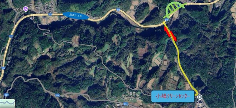 地図（小峰クリーンセンター）