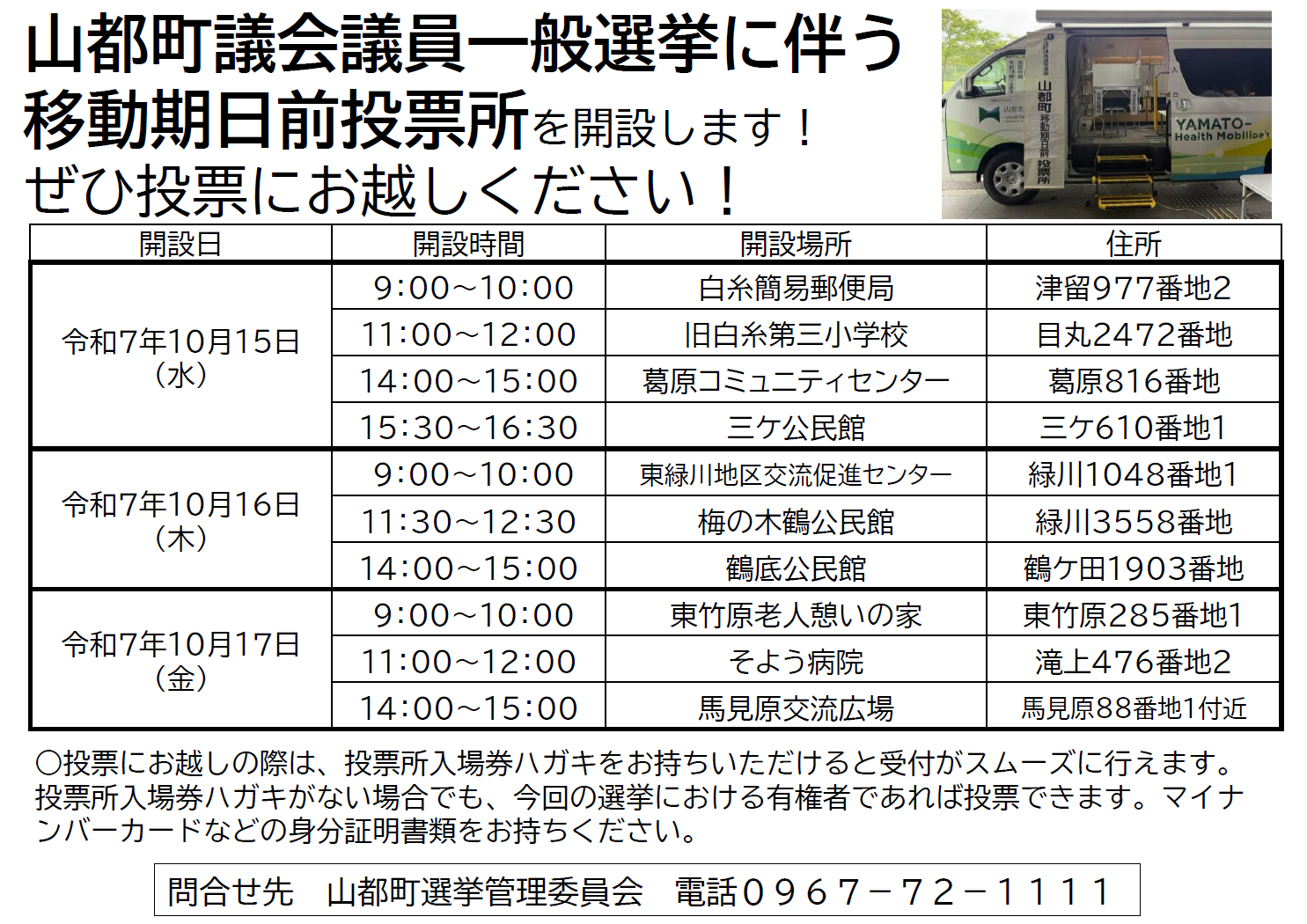 開設日等チラシ