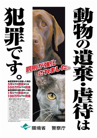 動物虐待ポスター